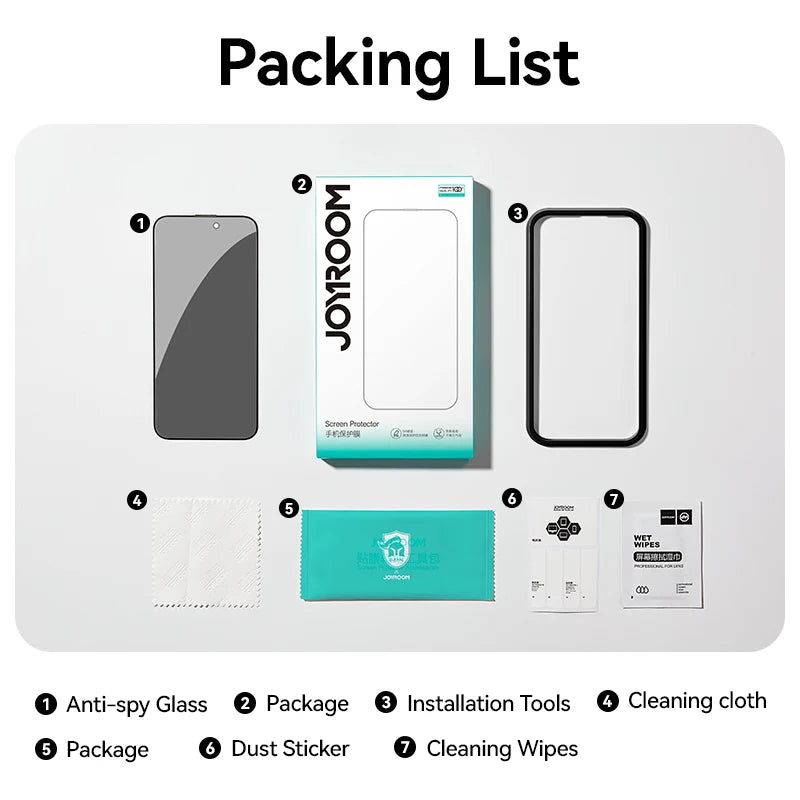 iPhone 17 Pro Max Anti-Spy Glass Privacy Screen Protector